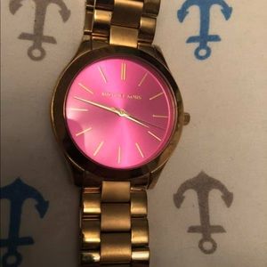 Pink faced Michael Kors Watch